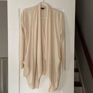 Theory cream wool/silk cardigan